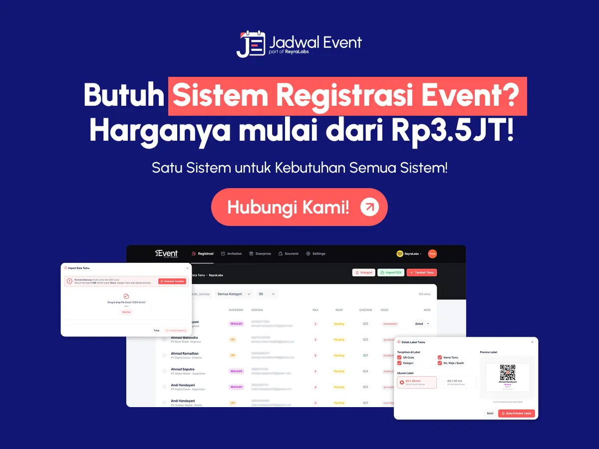 Sistem Registrasi Event & Check-in Peserta — Satu Event